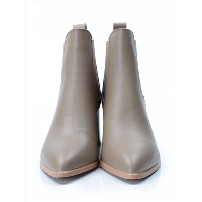 01-PCT169-3 DK. BEIGE Ботинки Челси демисезонные женские (натуральная кожа, байка)