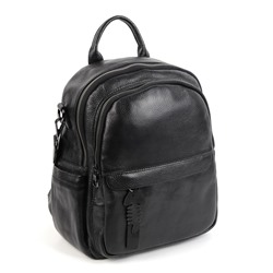 Женский кожаный рюкзак 8360 Блек