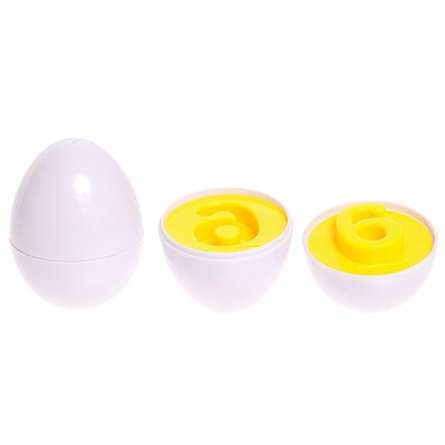 Развивающий набор «Сортер яйца», цифры, 6 штук