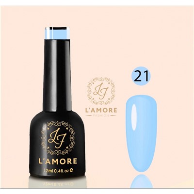 Гель лак для ногтей Luxury L’AMORE FASHION 12мл тон 21