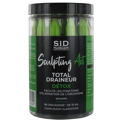 S.I.D Nutrition Sculpting Act Total Draineur D?tox 14 Unicadoses