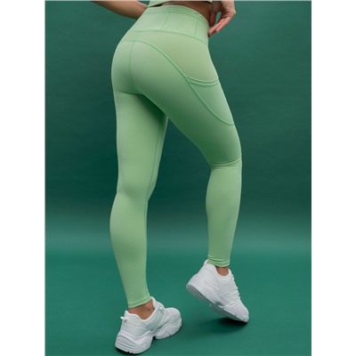 Брюки (модель "лосины") спортивные женские Зеленый(12)