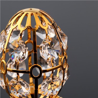 Сувенир "Яйцо" с 12-ю кристаллами , 4,5х4,5х8 см