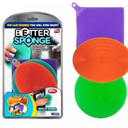 Набор универсальных силиконовых губок "Better Sponge", 3шт