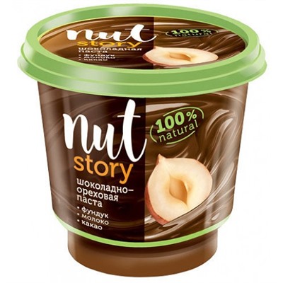 «Nut Story», паста ореховая с какао, 350 гр.  Яшкино