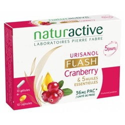 Naturactive Urisanol Flash Cranberry 10 G?lules + 10 Capsules