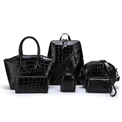 Набор сумок из 6 предметов, арт А47, цвет: чёрный