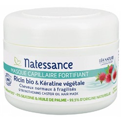 Natessance Masque Capillaire Fortifiant Ricin Bio and K?ratine V?g?tale 200 ml
