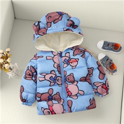 Куртка детская арт КД64, цвет:1001 голубой медведь