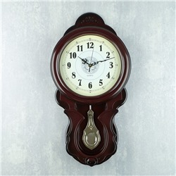 Часы настенные, серия: Маятник, "Сива", 60 х 30 см