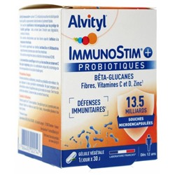 Alvityl ImmunoStim+ Probiotiques 30 G?lules