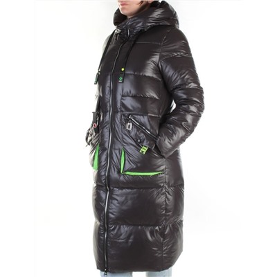 2195 DK. GRAY Пальто женское зимнее (холлофайбер)