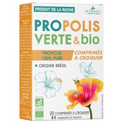 Les 3 Ch?nes Propolis Verte and Bio 20 Comprim?s ? Croquer