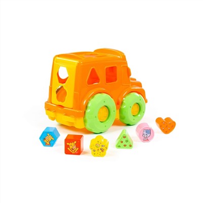 323074 Полесье Игрушка развивающая "Оранжевая корова" "Автобус" (в коробке)