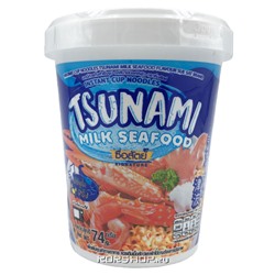 Лапша б/п со вкусом морепродуктов в сливочном соусе Tsunami Milk Sea Food Sue Sat, Таиланд, 74 г Акция