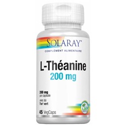 Solaray L-Th?anine 200 mg 45 Capsules V?g?tales