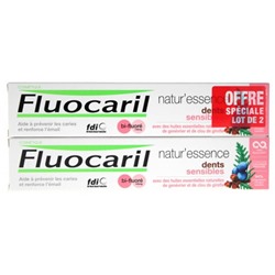 Fluocaril Natur Essence Dentifrice Dents Sensibles Bi-Fluor? Lot de 2 x 75 ml