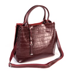 Женская кожаная сумка 1546-220 Вайн Ред