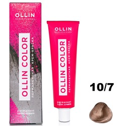 OLLIN COLOR Перманентная крем-краска для волос 10/7 светлый блондин коричневый 60 мл
