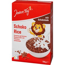 Рисовые хлопья Jeden Tag Schoko Rice с молочным шоколадом 750 гр