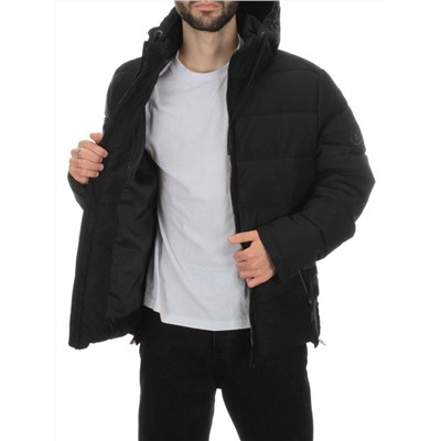 A9016 BLACK Куртка мужская зимняя (200 гр. холлофайбер)