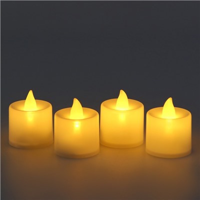 Набор светодиодных свечей на Пасху «Счастливой Пасхи!», 4 шт.,d = 4.5 см.