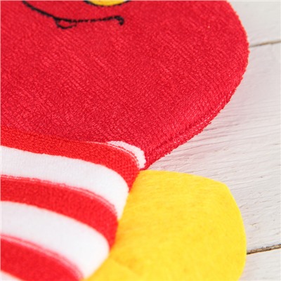 Мочалка-варежка детская для купания Доляна «Пчёлка», цвет МИКС