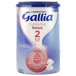 Gallia Calisma Relais 2?me ?ge 6-12 Mois 800 g