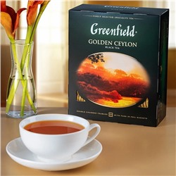 Чай в пакетиках Greenfield Golden Ceylon, 100шт