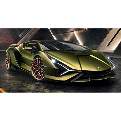 Lamborghini (с поталью) 40*80см