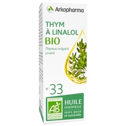 Arkopharma Huile Essentielle Thym ? Linalol (Thymus vulgaris) Bio n°33 5 ml