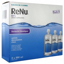 Bausch + Lomb ReNu MPS Solution Multifonctions Lot de 3 x 360 ml