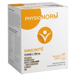 Laboratoire Immubio Physionorm Immunit? 10 Sachets Doubles