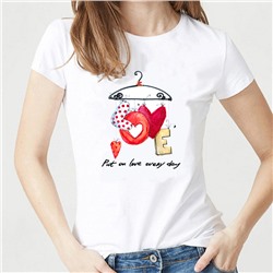 Женская футболка "Put on love every day", №294