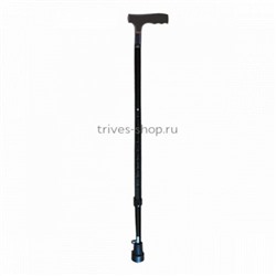 Трость TRIVES (с Т-образной ручкой с встроенным УПС, цвет черный) CA833L6