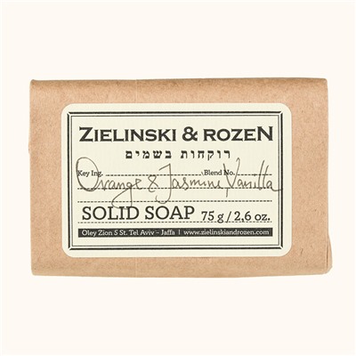 Парфюмированное мыло Zielinski & Rozen Orange & Jasmine, Vanilla 75гр