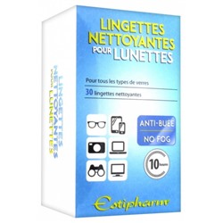 Estipharm Lingettes Nettoyantes pour Lunettes 30 Lingettes