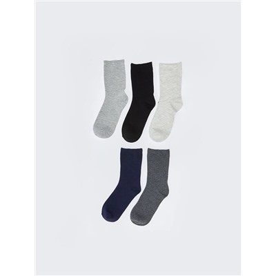 Простые женские носки, 5 шт. в упаковке