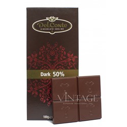 Черный шоколад DelConte 50%