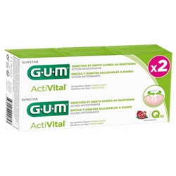 GUM Activital Dentifrice Q10 Lot de 2 x 75 ml