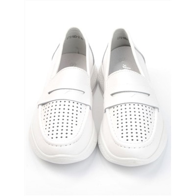 06-ST9183-2 WHITE Туфли летние женские (натуральная кожа)