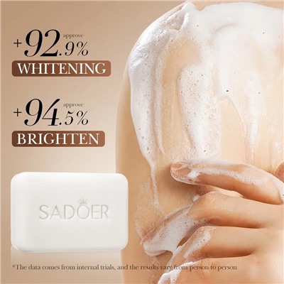 SADOER Отбеливающее мыло для лица и тела с никотинамидом, 100г