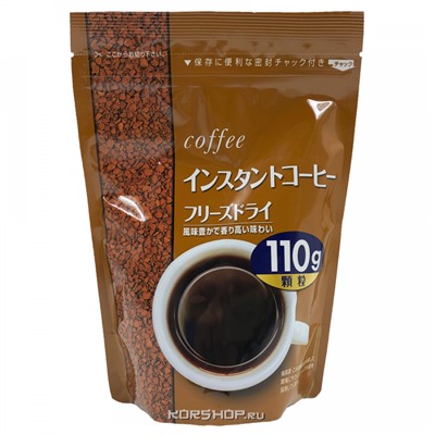 Растворимый кофе Freeze-dry Seiko Coffee, Япония, 110 г Акция