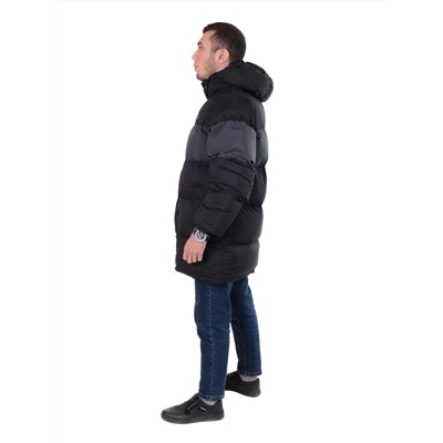 Куртка мужская зимняя 8285, серый-черный