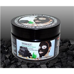 Черная маска для лица Wokali Charcoal с экстрактом алое 300гр