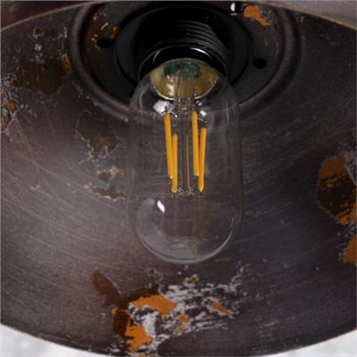 Подвесная железная лампа (22*15 см). В комплекте 1 лампа 5Вт LED, Е27 / Rg20B / уп 1