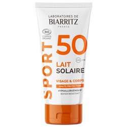 Laboratoires de Biarritz Sport Lait Solaire SPF50 Visage et Corps Bio 50 ml