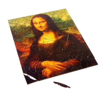 Деревянный пазл. Леонардо да Винчи «Мона Лиза» с предсказанием