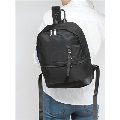 Рюкзак жен текстиль GF-6820,  1отд,  2внеш,  1внут/карм,  черный 256286
