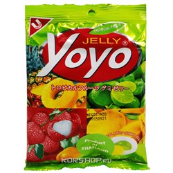 Желейные конфеты с натуральным соком "Тропические фрукты" Yoyo, Таиланд, 80 г Акция